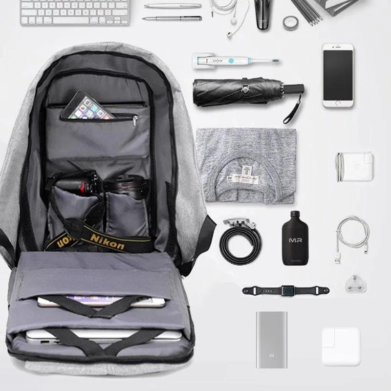 Mochila Premium – Portanotebook USB antirrobo reforzada
