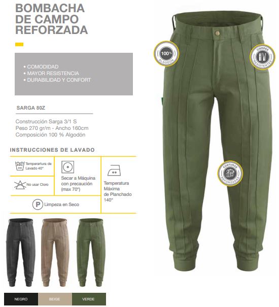 BOMBACHA DE CAMPO REFORZADA – PAMPERO