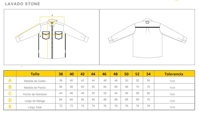 CAMISA DE JEAN PAMPERO