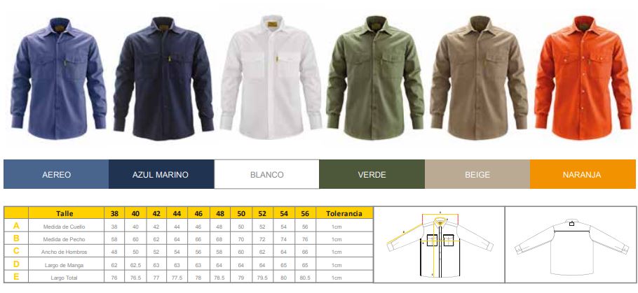 CAMISA TRABAJO PAMPERO