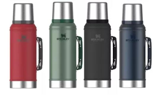 TERMO STANLEY CLASICO 950 ML  CON MANIJA Y TAPON CEBADOR