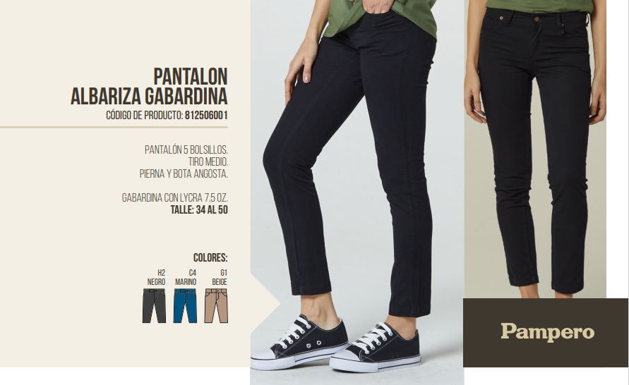 PANTALON ALBARIZA GABARDINA MUJER