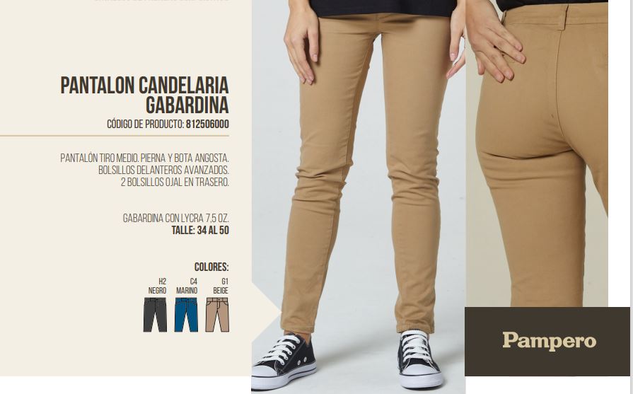 PANTALON CANDELARIA GABARDINA MUJER – PAMPERO