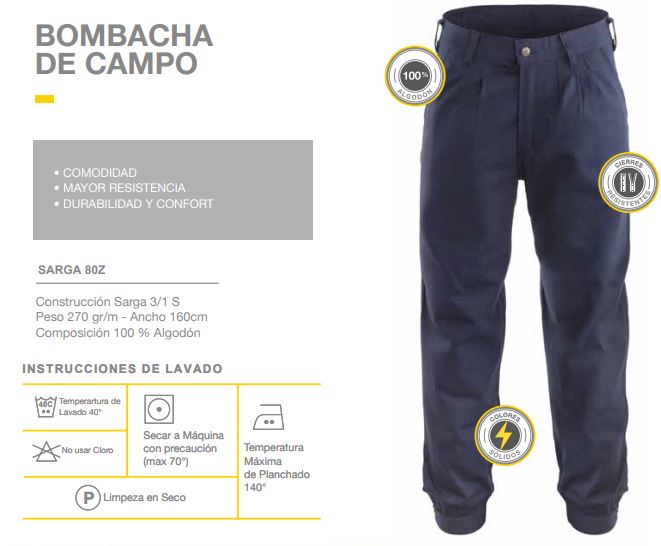 BOMBACHA DE CAMPO PAMPERO