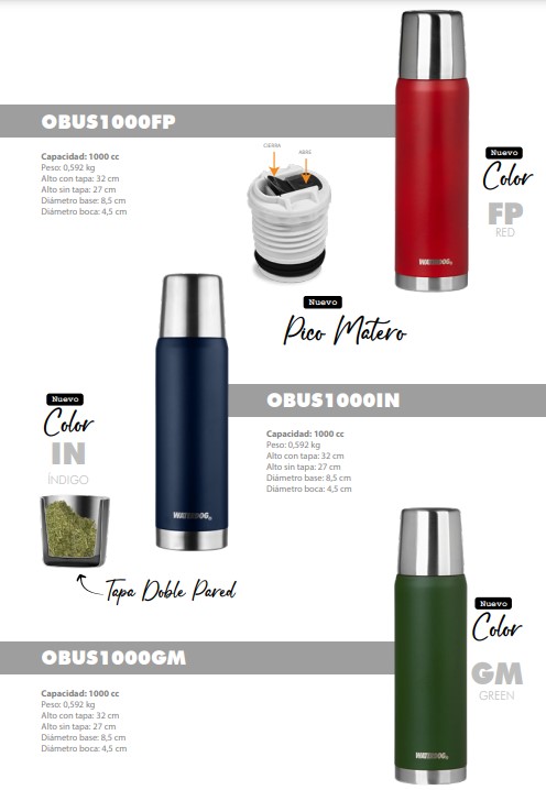 TERMO DE ACERO INOXIDABLE WATERDOG – OBUS1000