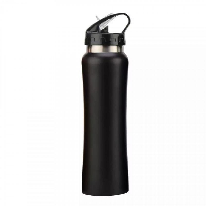 Botella termica de acero inoxidable, con sorbete, doble capa, acero 304