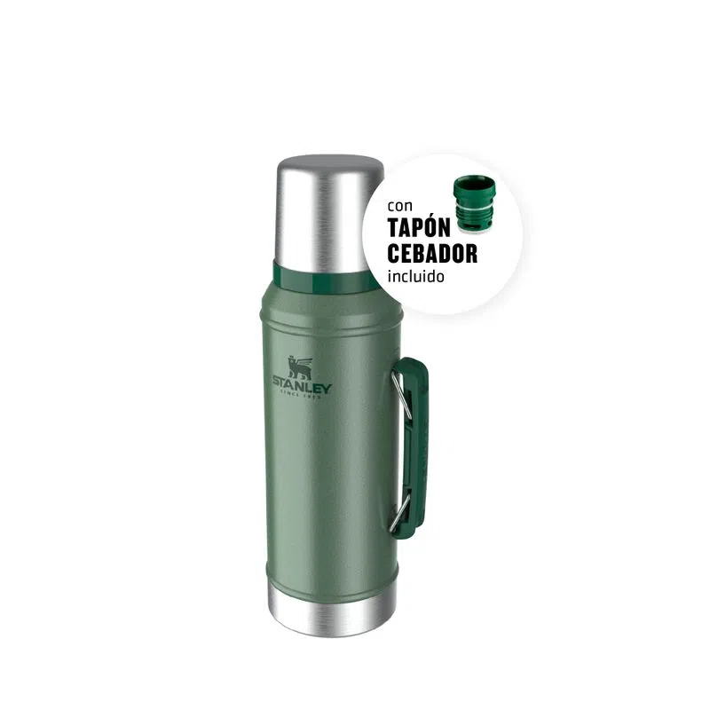 Termo STANLEY Clasico 950 Ml Con Manija Y Tapon Cebador