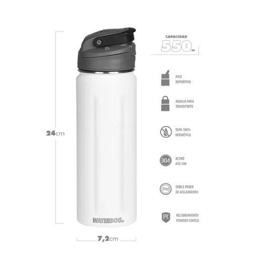 Botella Acua 550 CC  – Waterdog