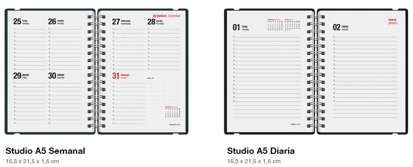 Agenda 2025 Studio A5 Diaria