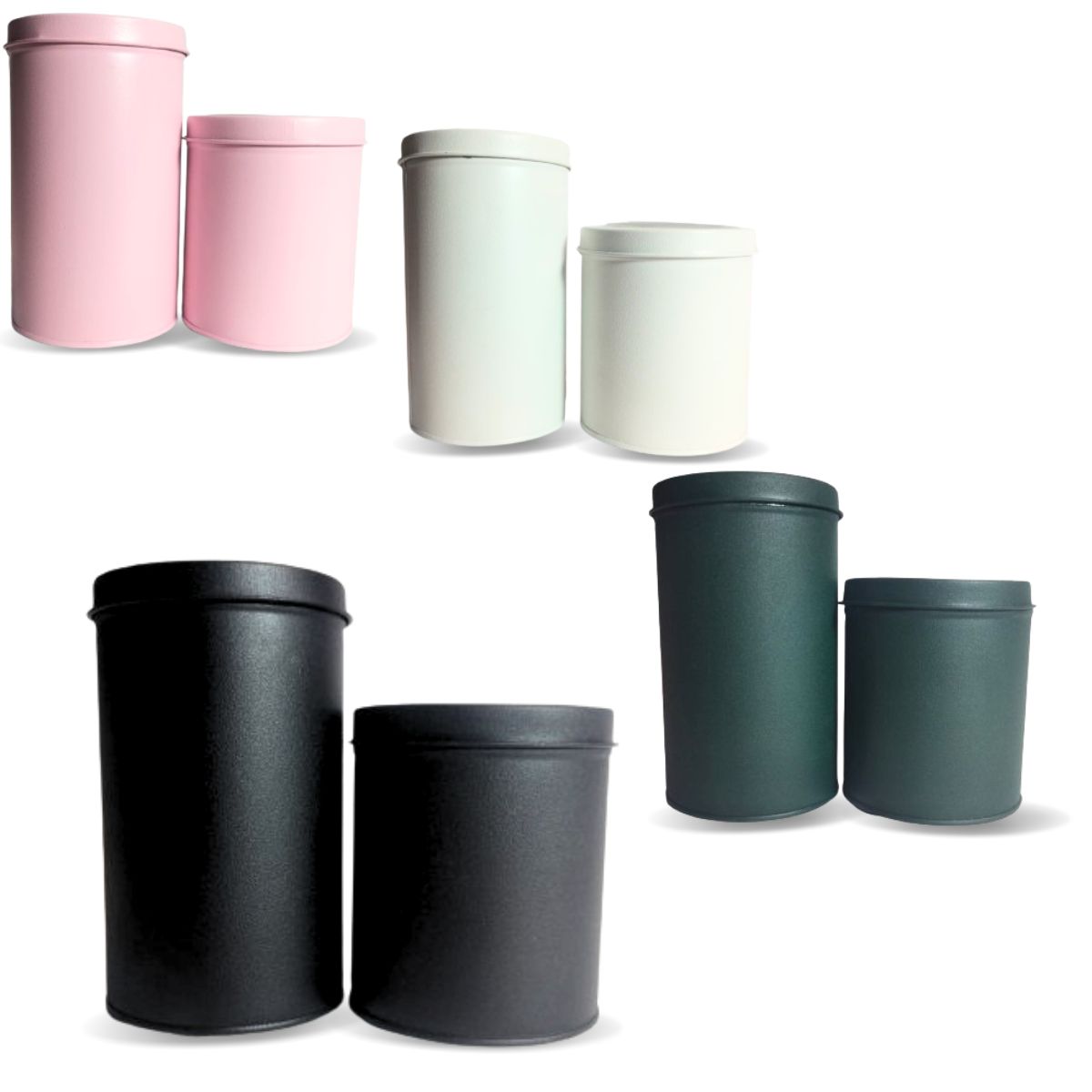 Set de Latas – YERBERA + AZUCARERA Negro
