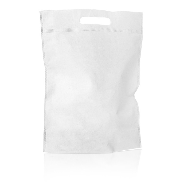ECO BOLSA 30X40X10 MANIJA RIÑON, BLANCA
